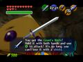 Link gets the Giant's Knife in Ocarina of Time
