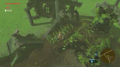 The chest is at the southeast end of the Hyrule Garrison Ruins.