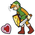 Link finding a Heart Container.