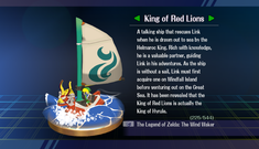 King of Red Lions: Randomly obtained.