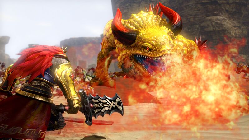 File:Hyrule Warriors Screenshot King Dodongo Fire.jpg