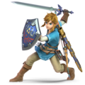 Artwork of Link wearing the Champion's Tunic in Super Smash Bros. Ultimate