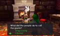 Questioning Link on her story (Majora's Mask 3D)