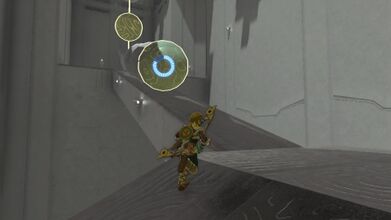 Use Recall on the ball so Link can run by