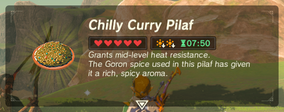 Chilly Curry Pilaf