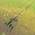 Breath of the Wild Hyrule Compendium picture of the Farmer's Pitchfork.