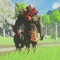 Hyrule Compendium Entry of a Lynel from Breath of the Wild