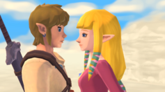 Zelda intimidates Link during the Ceremony of the Goddess.