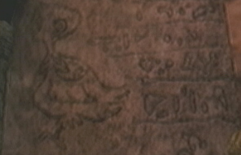 A carving of the Oocca in Twilight Princess