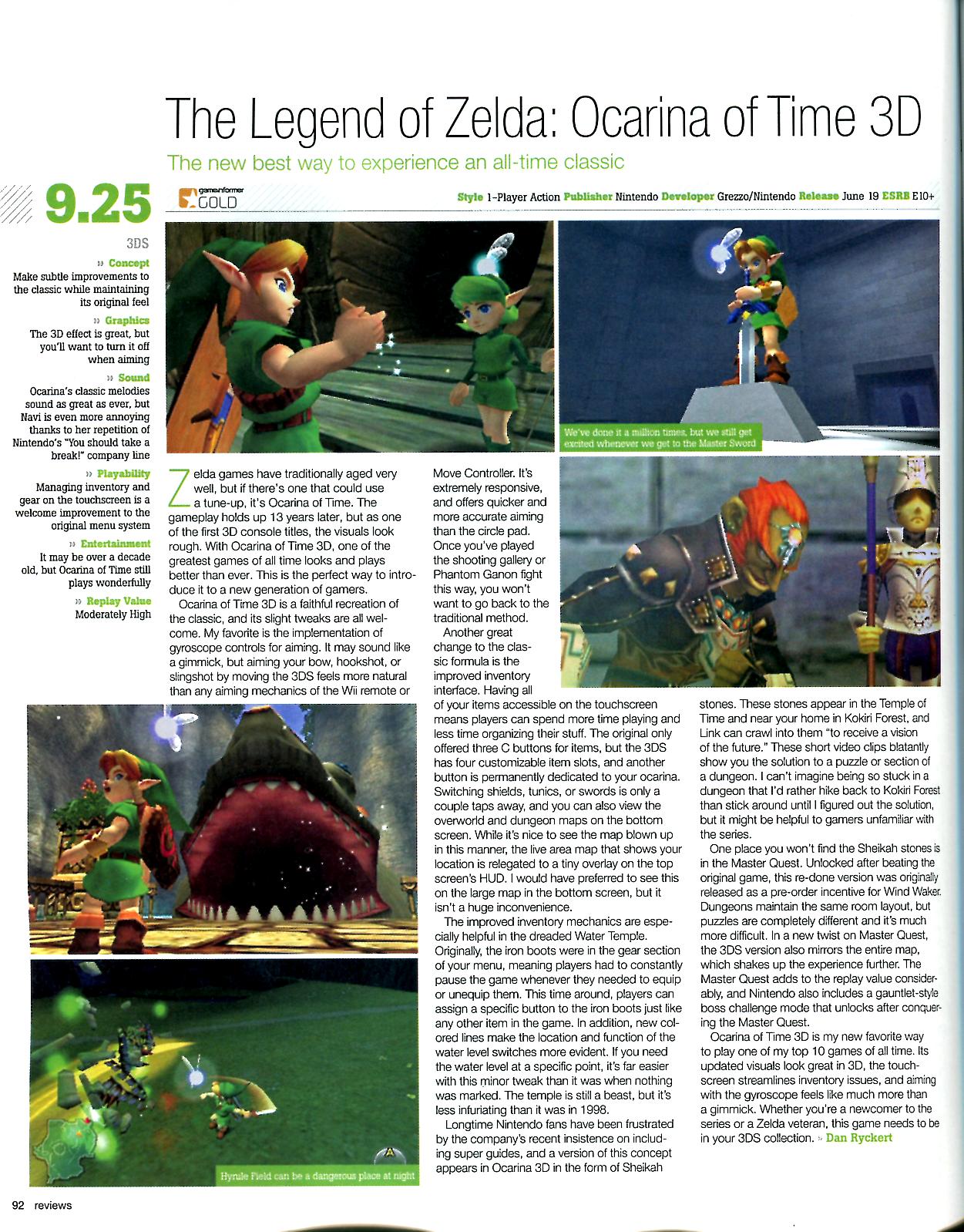 The Legend of Zelda: Ocarina of Time 3D Review - The New Best Way