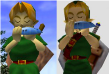 Some graphical differences for Link in Ocarina of Time and Majora's Mask -  Zelda Universe