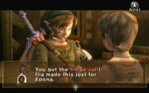 You got the horse call! Ilia made this just for Epona.