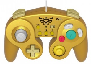 gold game pad front