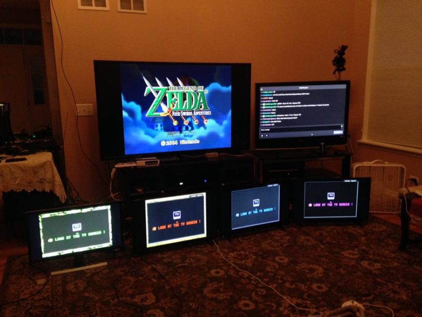2015's setup for Four Swords Adventures.