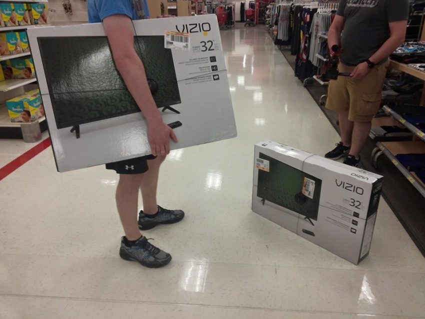 Pictured: Kevin, prepping for the 2015 marathon with a couple of Vizio D series. The official displays of the Zelda Dungeon Informer Marathon.