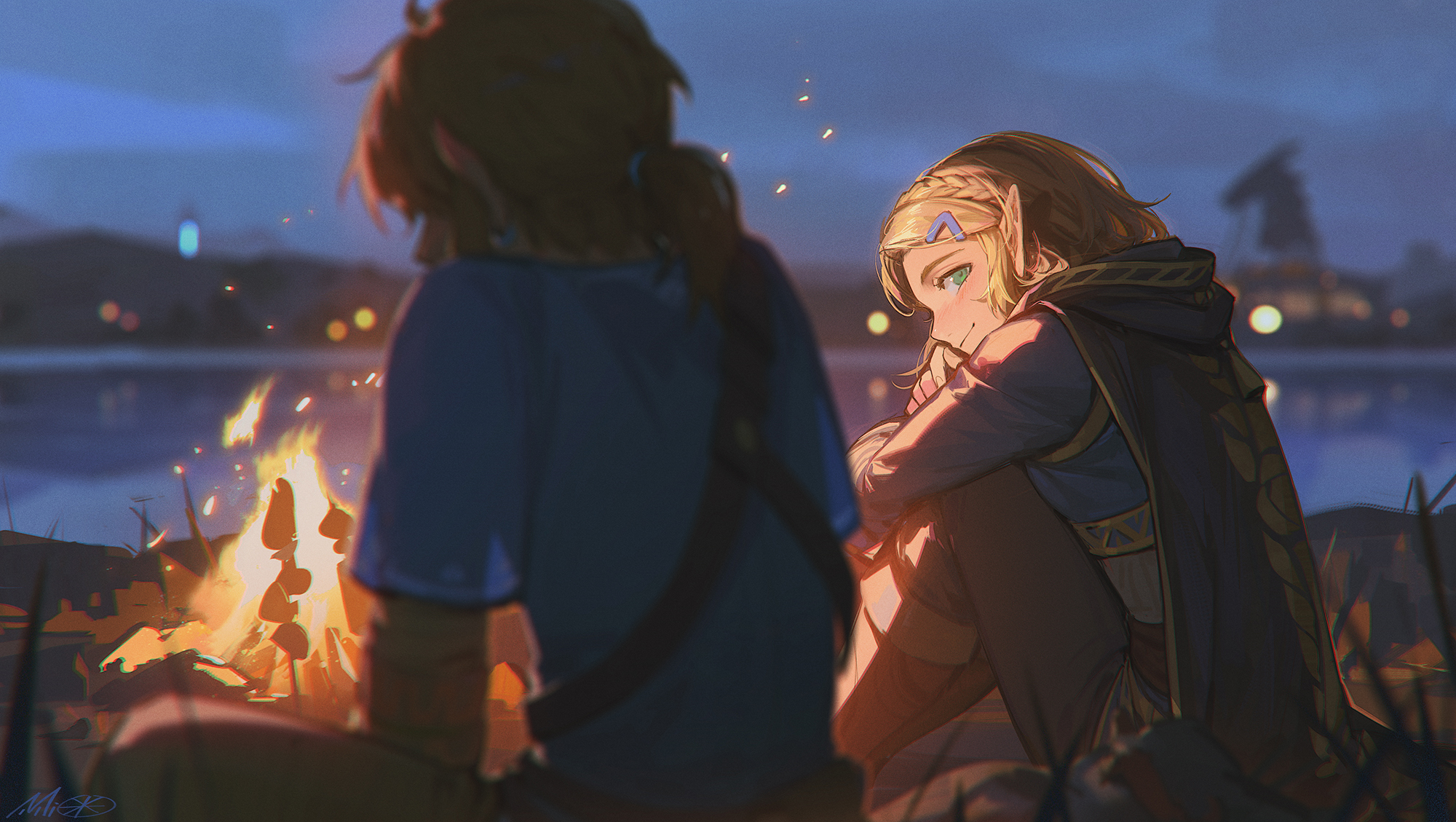 Link (Legend of Zelda) Potrait of a Hero Fan Art by 2dForever
